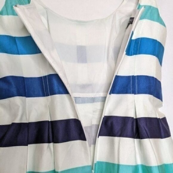 NINE WEST Dress Striped Blue - Picture 7 of 12